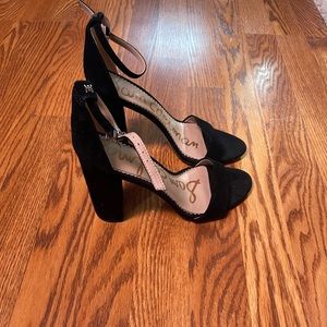 Sam Edelman black suede heels, US Women’s size 8.5